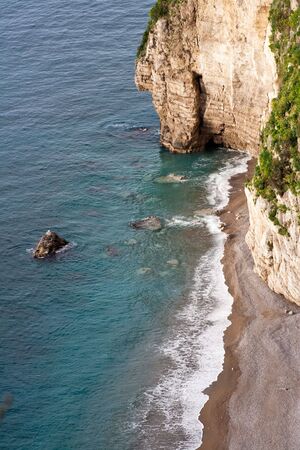 Amalfi Coast, a steep Mediterranean coastal area.の写真素材