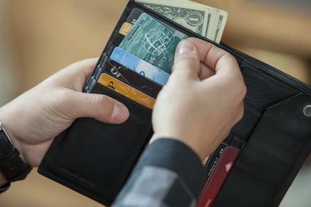 wallet of a manの写真素材