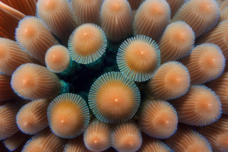 Anemone actinia texture underwater reef sea coral, super realistic,の素材