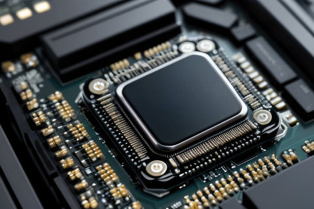 Central Computer Processors CPU macro, super realisticの素材