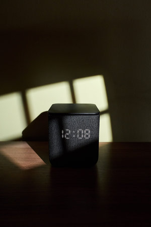 Digital Alarm Clock - 12:08 Time Display
