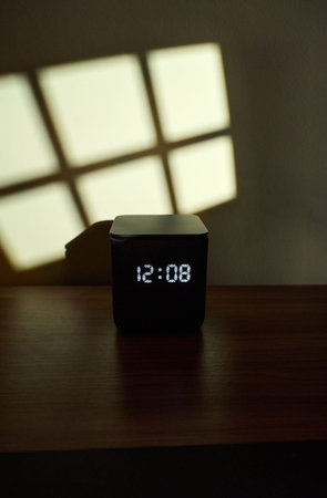 Modern Speaker Displaying Time