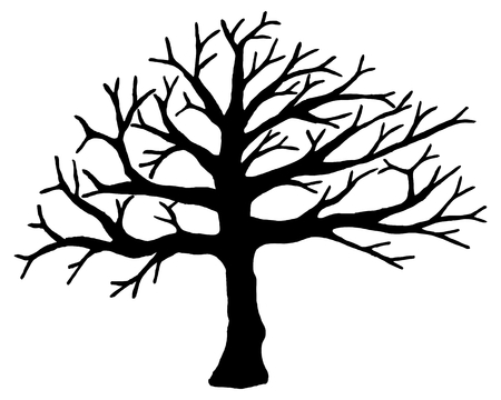 Tree vector isolated on white background. EPS10.のイラスト素材