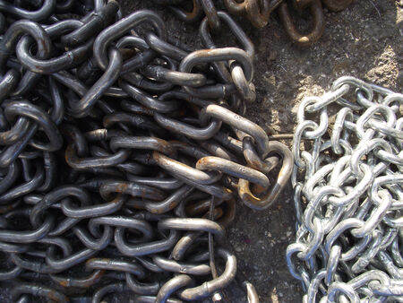 Irons iron chains.の写真素材