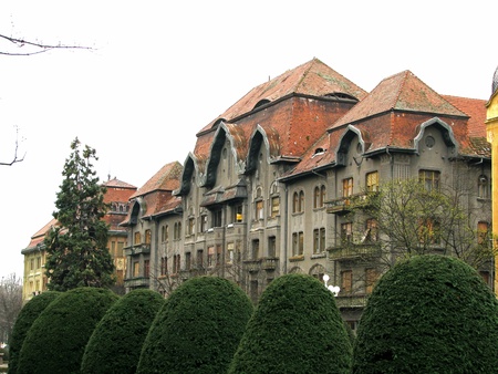 Grey houseの写真素材