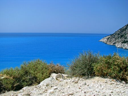 view into the blueの写真素材