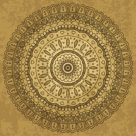 Mandala. Round Ornament Pattern. Vintage decorative elements.のイラスト素材