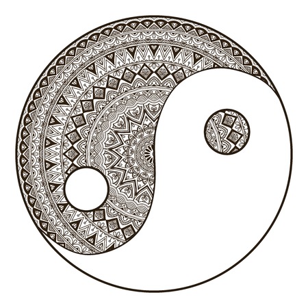 Mandala. Round Ornament Pattern. Vintage decorative elements.のイラスト素材