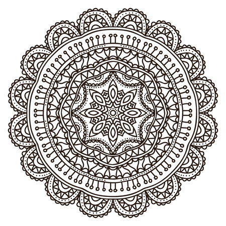 Mandala. Round Ornament Pattern. Vintage decorative elements.のイラスト素材