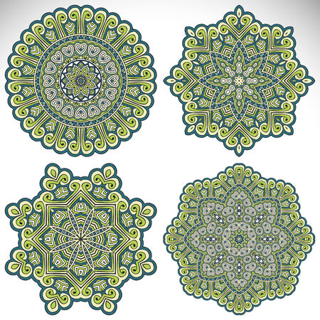 Mandala. Round Ornament Pattern. Vintage decorative elements. Hand drawn background. Islam, Arabic, Indian, ottoman motifs.のイラスト素材