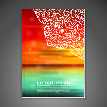 Abstract colorful triangle background. Cover design template brochure, flyer, vector illustrationのイラスト素材