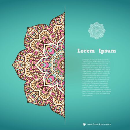 Vector background. Card or invitation. Vintage decorative elements. Hand drawn backgroundのイラスト素材