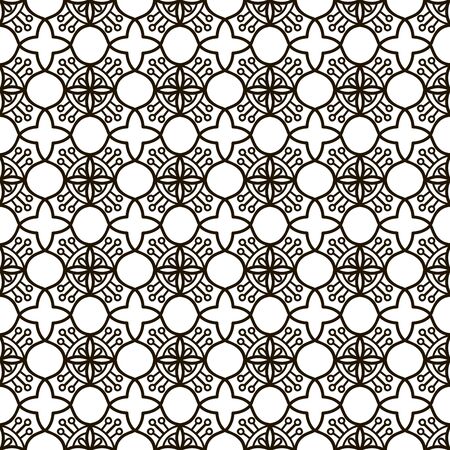 Abstract vector tribal ethnic background seamless patternのイラスト素材
