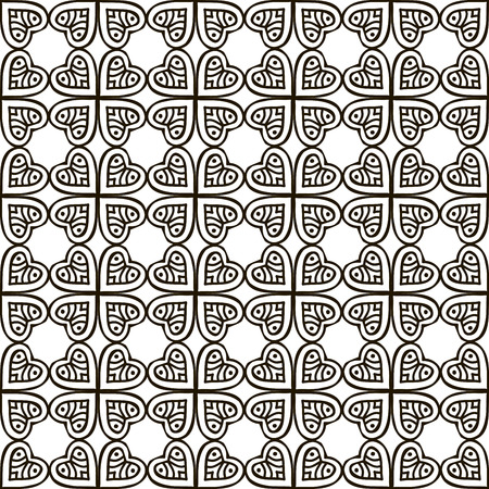 Abstract vector tribal ethnic background seamless patternのイラスト素材
