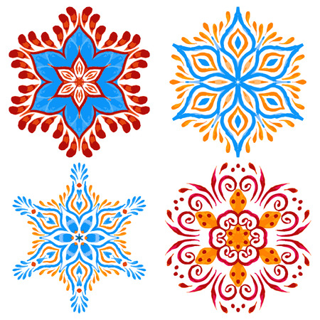 Ornament beautiful  card with mandala. Geometric circle element made in vectorのイラスト素材