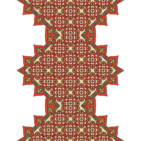Ethnic floral seamless pattern. Abstract ornamental patternのイラスト素材