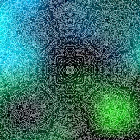 Colorful Light Wave Abstract Background. Hand drawのイラスト素材