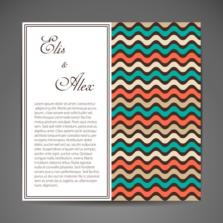 Vector background. Card or invitation. Vintage decorative elements. Hand drawn backgroundのイラスト素材