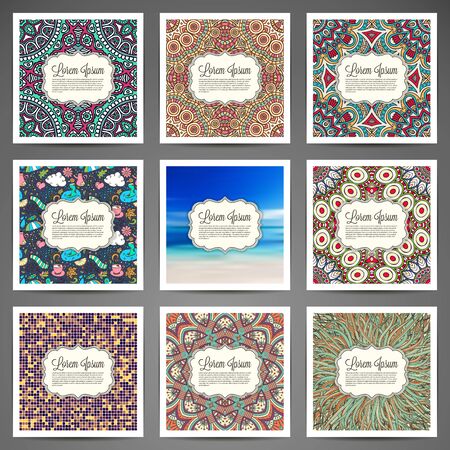 Colorful Light Wave Abstract Background. Hand drawのイラスト素材