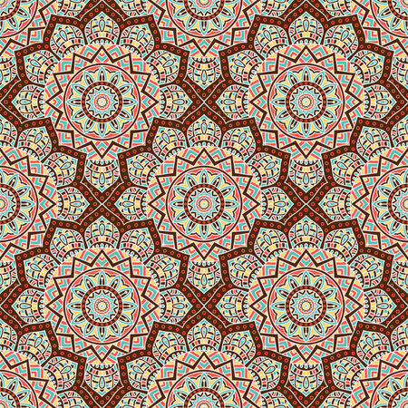 Abstract vector tribal ethnic background seamless pattern