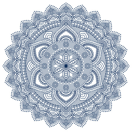 Ornament beautiful  card with mandala. Geometric circle element made in vectorのイラスト素材