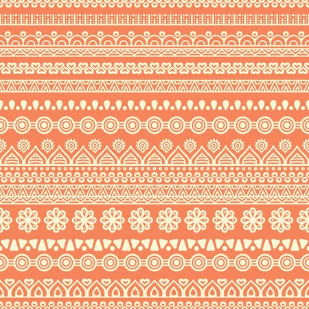 Ethnic floral seamless pattern. Abstract ornamental patternのイラスト素材