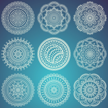 Ethnic floral seamless pattern. Abstract ornamental patternのイラスト素材