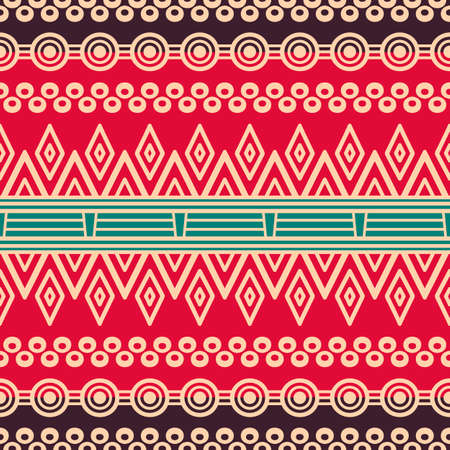 Ethnic floral seamless pattern. Abstract ornamental patternのイラスト素材