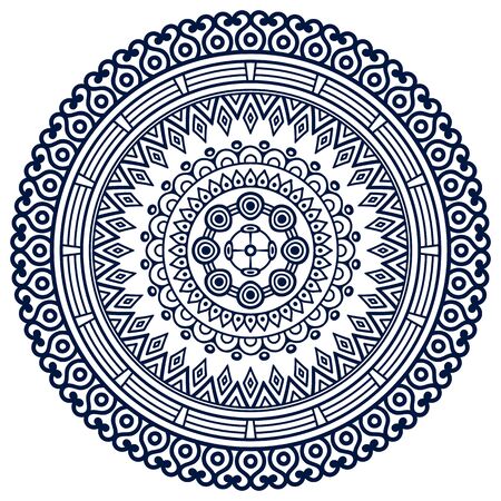 Ornament beautiful  card with mandala. Geometric circle element made in vectorのイラスト素材