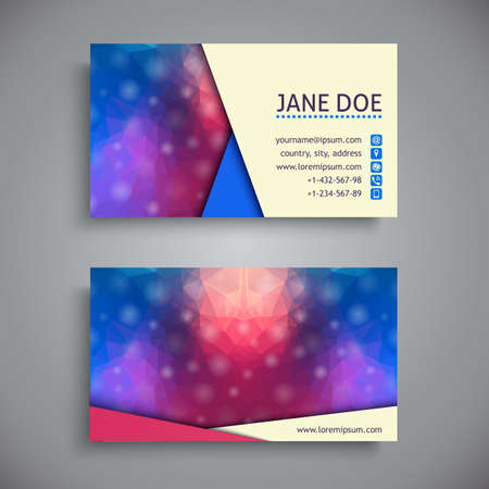 Business card. Vintage decorative elements. Hand drawn backgroundのイラスト素材