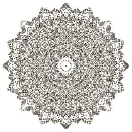 Ornament beautiful  card with mandala. Geometric circle element made in vectorのイラスト素材
