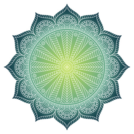 Ornament beautiful  card with mandala. Geometric circle element made in vectorのイラスト素材