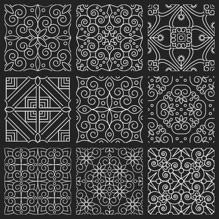 Ethnic floral seamless pattern. Abstract ornamental pattern