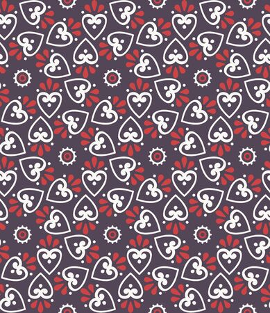 Ethnic floral seamless pattern. Abstract ornamental patternのイラスト素材