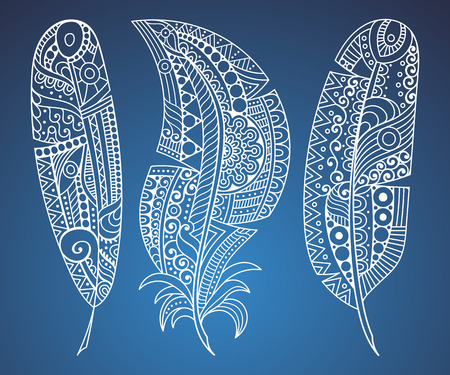 Vector background. Vintage decorative elements. Hand drawn backgroundのイラスト素材