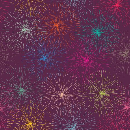 Ethnic floral seamless pattern. Abstract ornamental patternのイラスト素材