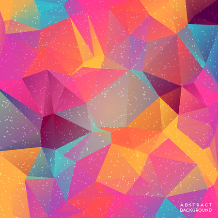 Abstract Triangle Geometrical Multicolored Background, Vector Illustrationのイラスト素材