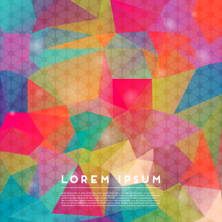 Abstract Triangle Geometrical Multicolored Background, Vector Illustrationのイラスト素材