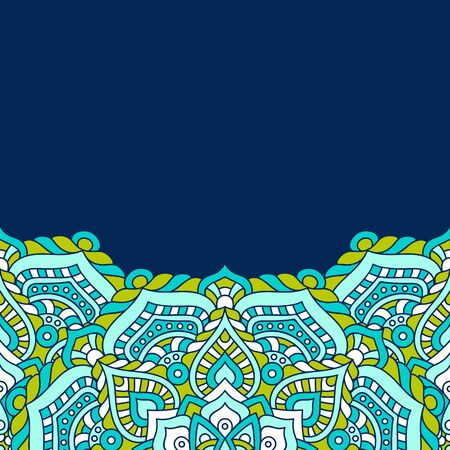 Mandala background. Vintage decorative elements in ethnic styleのイラスト素材