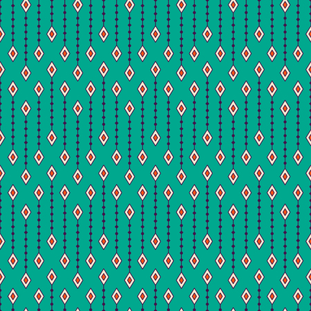 Ethnic floral seamless pattern. Abstract ornamental patternのイラスト素材