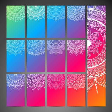 Business card. Vintage decorative elements. Hand drawn backgroundのイラスト素材