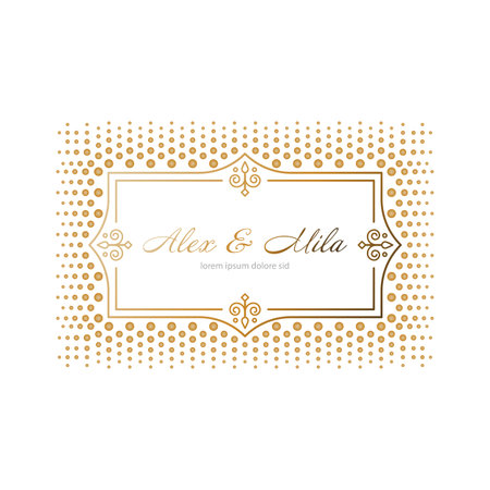 Business card. Vintage decorative elements.のイラスト素材