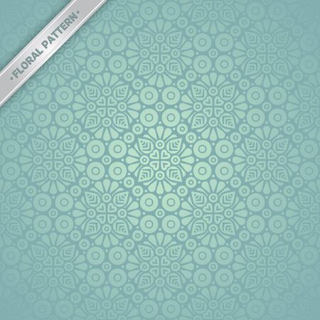 Ethnic floral seamless pattern. Abstract ornamental patternのイラスト素材