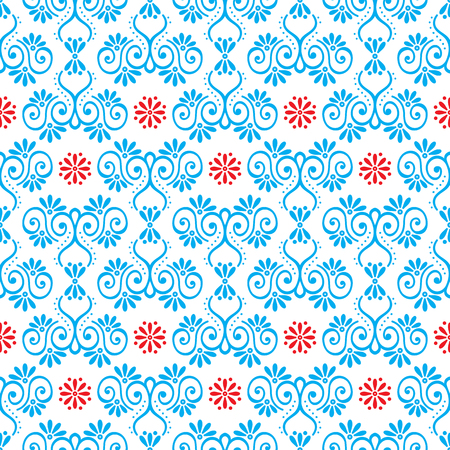 Ethnic floral seamless pattern. Abstract ornamental patternのイラスト素材