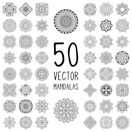 Vector indian Mandalaのイラスト素材