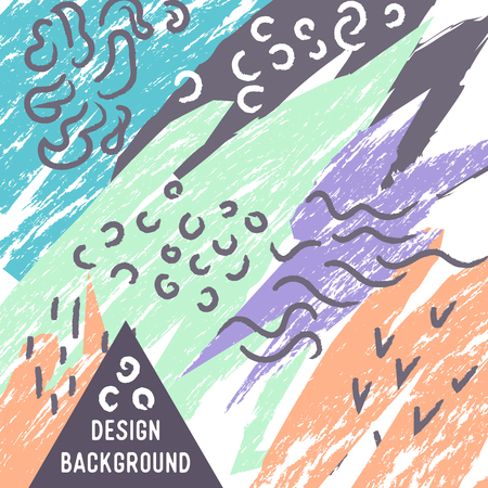 illustration of abstract colorful background with templeのイラスト素材