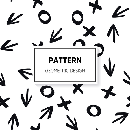 Monochrome abstract striped texture. Seamless pattern for backgroundの写真素材