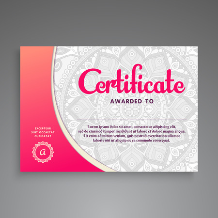 Business Card. Vintage decorative elements. Ornamental floral business cards or invitation with mandalaのイラスト素材