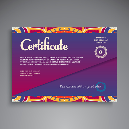 Business Card. Vintage decorative elements. Ornamental floral business cards or invitation with mandalaのイラスト素材