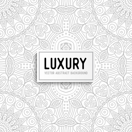 Ethnic floral seamless pattern with mandalasのイラスト素材